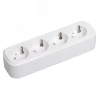 Колодка K04 4 места 2P+PE 16A CLASSIC