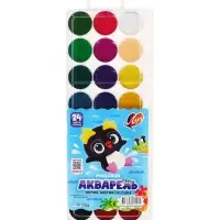 Акварель &laquo;Луч. ZOO&raquo;, 24 цвета, без кисти