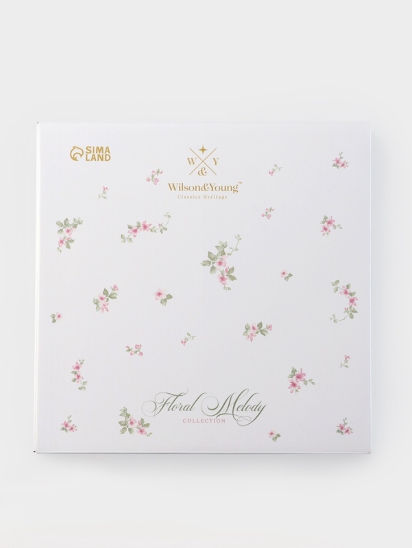 Тарелка глубокая WY Spring flowers, d=21.5 см, фарфор, белая Тарелка глубокая WY Spring flowers, d=21.5 см, фарфор, белая