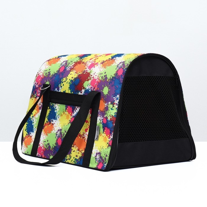 Сумка - переноска для животных  Сумка - переноска для животных "Принт", размер M, 43 х 27 х 30 см, клаксы