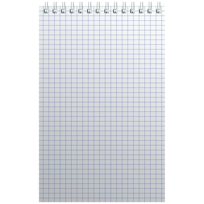 Блокнот на спирали А5 60л. бордо картон д/лог.клет.32