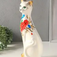 Копилка для денег &laquo;Кошка Светлана&raquo;, гипс, белая, 36&times;15&times;11 см