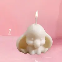 Свеча фигурная формовая &laquo;Дамбо&raquo;, 6&times;5&times;7 см, соевый воск