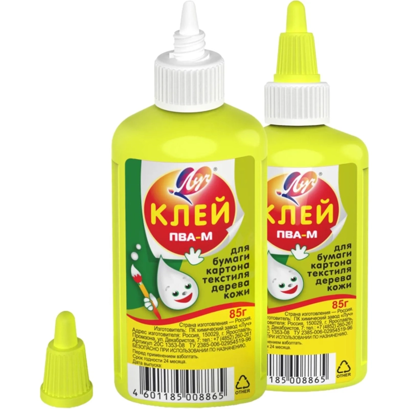 Клей ПВА школьный Луч-М 85 г. арт. 20С 1353-08