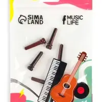 Набор фиксаторов струн Music life, 6 штук, целлулоид