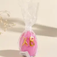 Свеча пасхальная "Яйцо ХВ" 45х45х62 мм МИКС