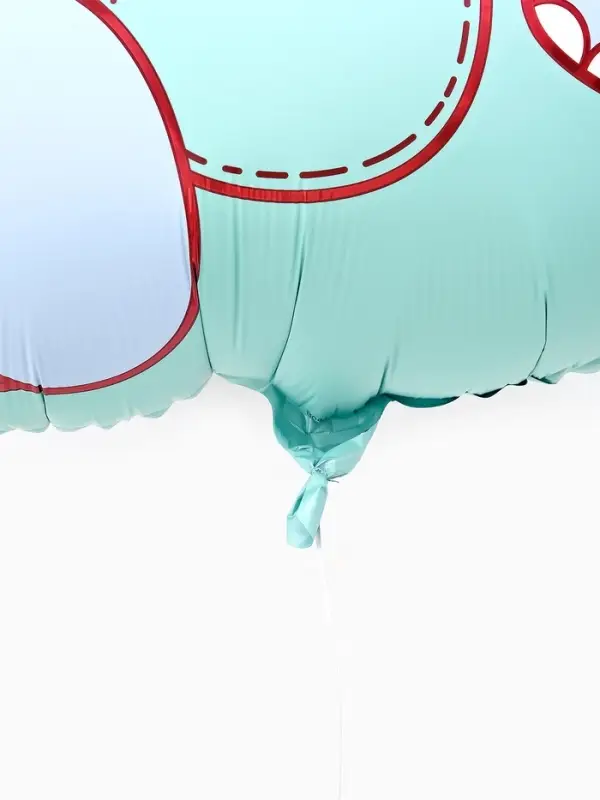 Воздушный шар фольгированный 35" "Голубой слоник"