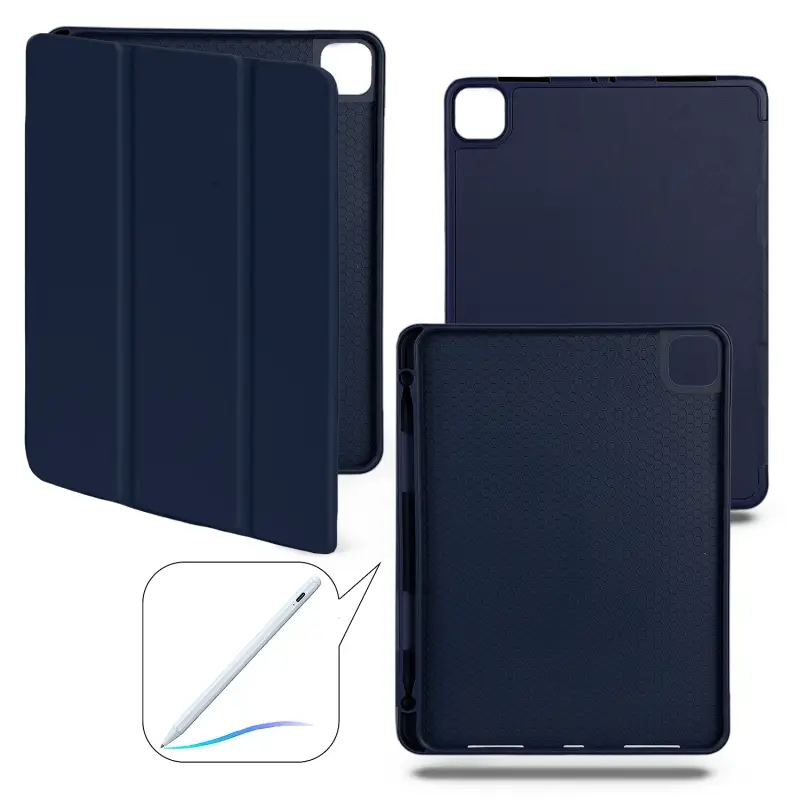 Чехол-книжка iPd Pro 12.9 (2021/2022) Smart case (Pencil) Dark Blue №12