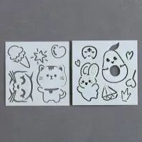 Гравюра детская &laquo;Мир аниме&raquo; с цветным эффектом, 100 шт., 8&times;8 см