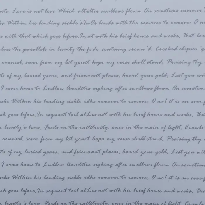 Пленка для цветов «Послание», белый, 58 см × 58 см