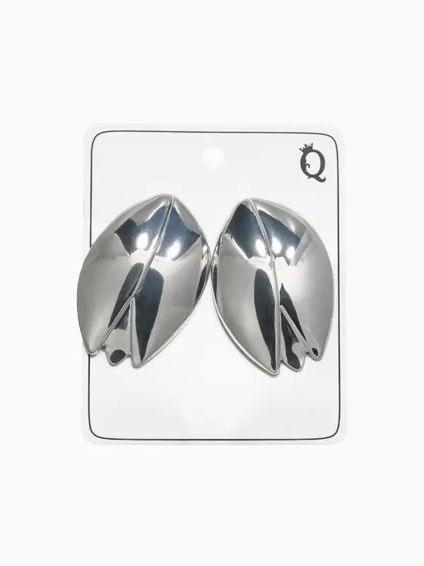 Серьги металл &laquo;Тюльпан&raquo;, цветок, цвет серебро