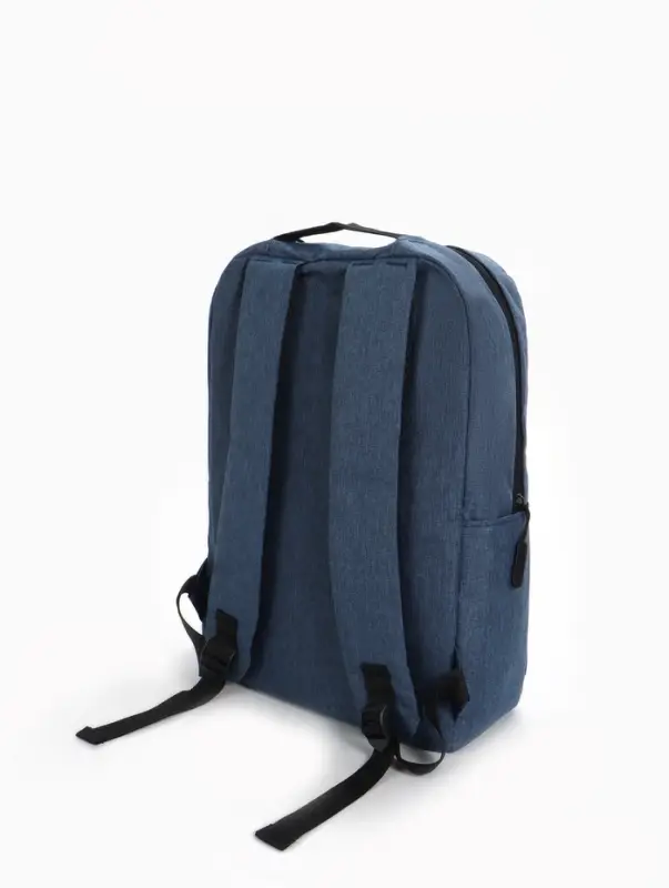 Рюкзак городской на молнии, с карманами, отделом для ноутбука, USB портом, 30&times;12&times;43 см, синий