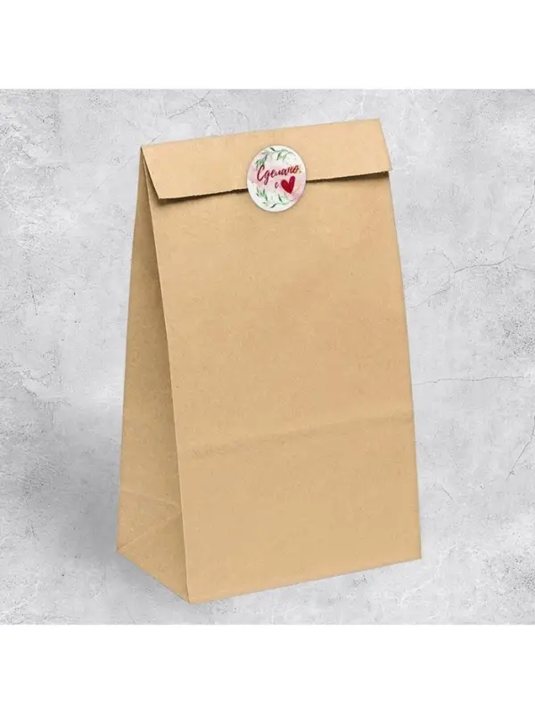 Наклейки для бизнеса «Сделано с любовью», 4 х 4 см, 50 шт