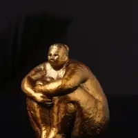 Фигурка гипс &laquo;Дама&raquo;, 9&times;8&times;8 см, под бронзу