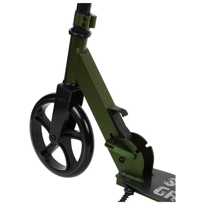 Самокат городской GRAFFITI, складной, колёса PU 200, 86A, ABEC 9, подножка, цвет хаки Самокат городской GRAFFITI, складной, колёса PU 200, 86A, ABEC 9, подножка, цвет хаки