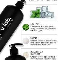 Гель для душа и шампунь мужской 2 в 1, 1000 мл, ULAB