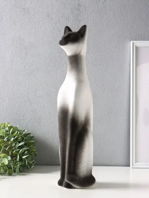 Фигура керамика &laquo;Кот Египетский&raquo;, 41 см, белый