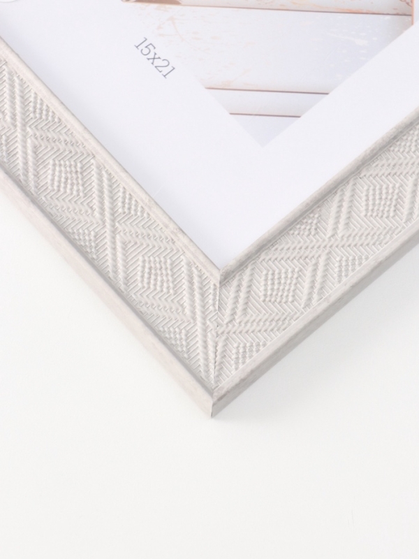 Фоторамка пластик Фоторамка пластик "МИРАМ" 15х21 см, серый