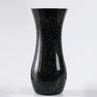Ваза «Крапле», h=26 см, стекло, чёрная