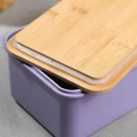 Контейнер с бамбуковой крышкой «Приятного аппетита», 1200 мл Контейнер с бамбуковой крышкой «Приятного аппетита», 1200 мл