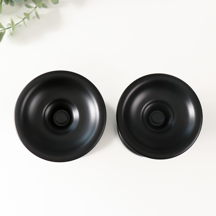 Подсвечник металл на 1 свечу Подсвечник металл на 1 свечу "Греческий" d=8 см набор 2 шт h=15,5 см 11,5 см