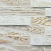 Стеновая панель ПВХ &laquo;Дерево&raquo;, 980&times;480 мм, цвет дуб беленый