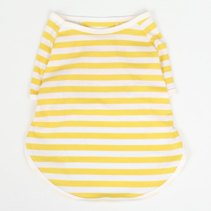 Футболка для животных, XS (ДС 21, ОГ 32 см), жёлтая Футболка для животных, XS (ДС 21, ОГ 32 см), жёлтая