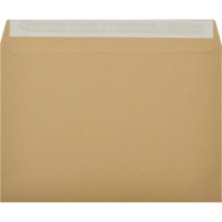 Конверт С4&nbsp; из крафт бум. 90 г/м2 с силиконовой лентой, 25 шт/уп