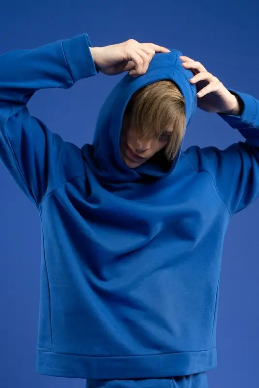 Худи унисекс H1, синее, размер XS/S Худи унисекс H1, синее, размер XS/S