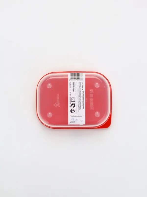 Ланч - бокс прямоугольный &laquo;Цвет настроения красный&raquo;, 500 мл