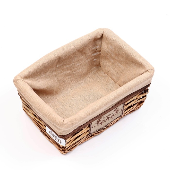 Корзина стеллажная Корзина стеллажная "Орех", 280 х 190 х 130 мм, коричневый