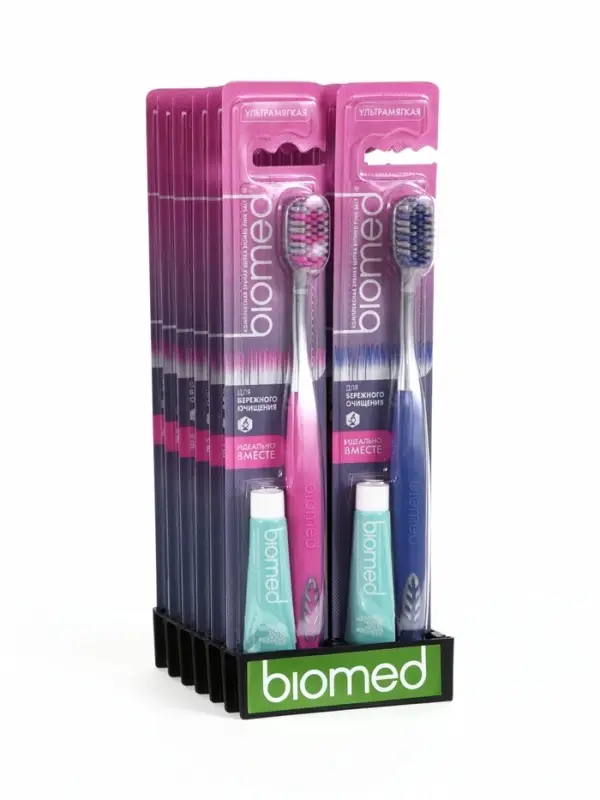 Зубная щетка BIOMED PINK SALT SOFT