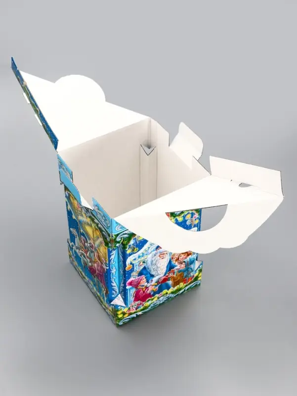 Подарочная новогодняя коробка &laquo;Новогодняя карусель&raquo; 15.8&times;15.8&times;23.5 см