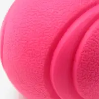 Мячик для собак, 6 см, цельнолитой, прыгучий, TPR, розовый