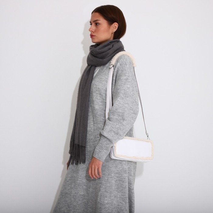 Сумка кросс-боди на молнии, цвет белый Сумка кросс-боди на молнии, цвет белый