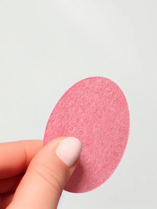 Спонж для умывания, набор - 10 шт., d=6.5 см, розовый
