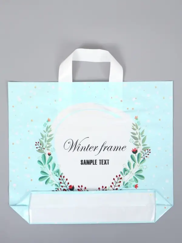 Пакет с петлевой ручкой "Соцветие" 35 х 30 х 8, см, 60 мкм