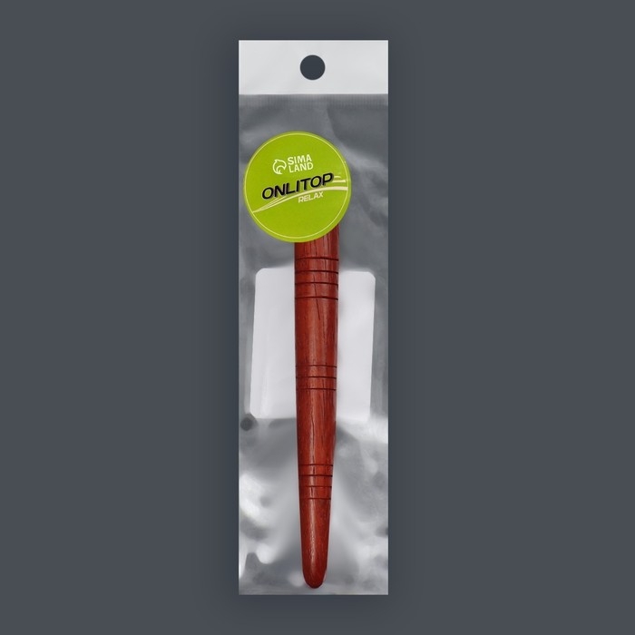 Массажёр «Палочка», деревянный, универсальный, 14,5 × 1,5 см, цвет «красное дерево» Массажёр «Палочка», деревянный, универсальный, 14,5 × 1,5 см, цвет «красное дерево»