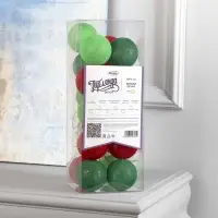 Гирлянда &laquo;Нить&raquo; 5 м с насадками &laquo;Клубки летние&raquo;, IP20, прозрачная нить, 20 LED, свечение тёплое белое, 220 В