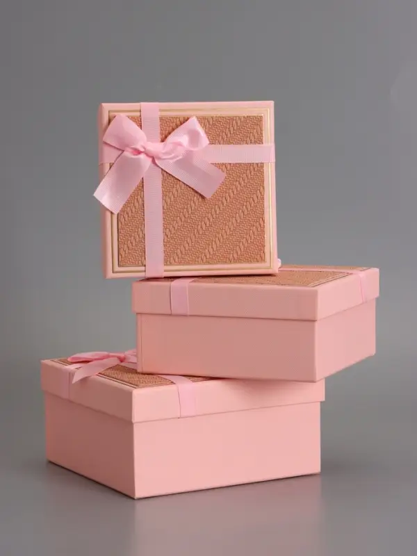 Наборок коробок 3 в 1 прямоугольные 19*19*9.8 17*17*8.0 15*15*6.5 см