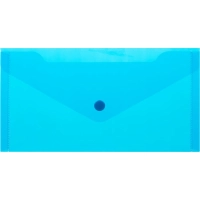 Папка-конверт на кнопке С6 224x119мм, 180мкм, Attache ассорти, 10шт.уп