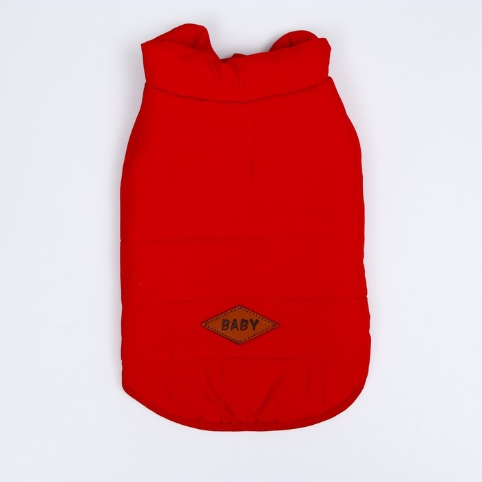 Куртка для собак, S (ДС 20 см, ОШ 23 см, ОГ 32 см), красная Куртка для собак, S (ДС 20 см, ОШ 23 см, ОГ 32 см), красная