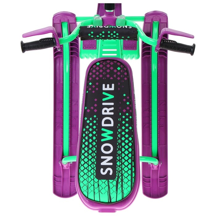 Снегокат Nika Snowdrive Neon, СНД3N/G, цвет неон/фиолетовый Снегокат Nika Snowdrive Neon, СНД3N/G, цвет неон/фиолетовый