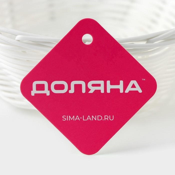 Корзинка для подачи Доляна «Молоко», 25×18×6,5 см, цвет белый Корзинка для подачи Доляна «Молоко», 25×18×6,5 см, цвет белый