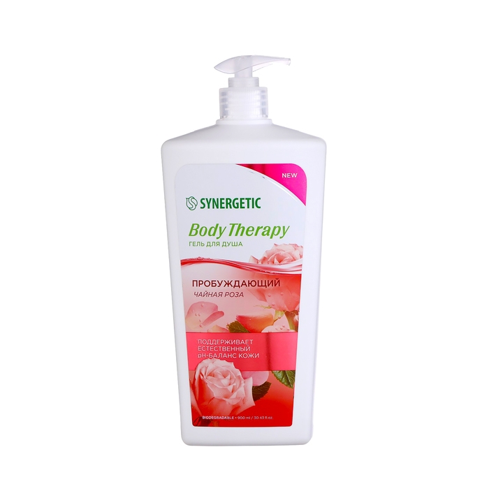 Гель для душа SYNERGETIC Гель для душа SYNERGETIC "Body Therapy" чайная роза, 900 мл