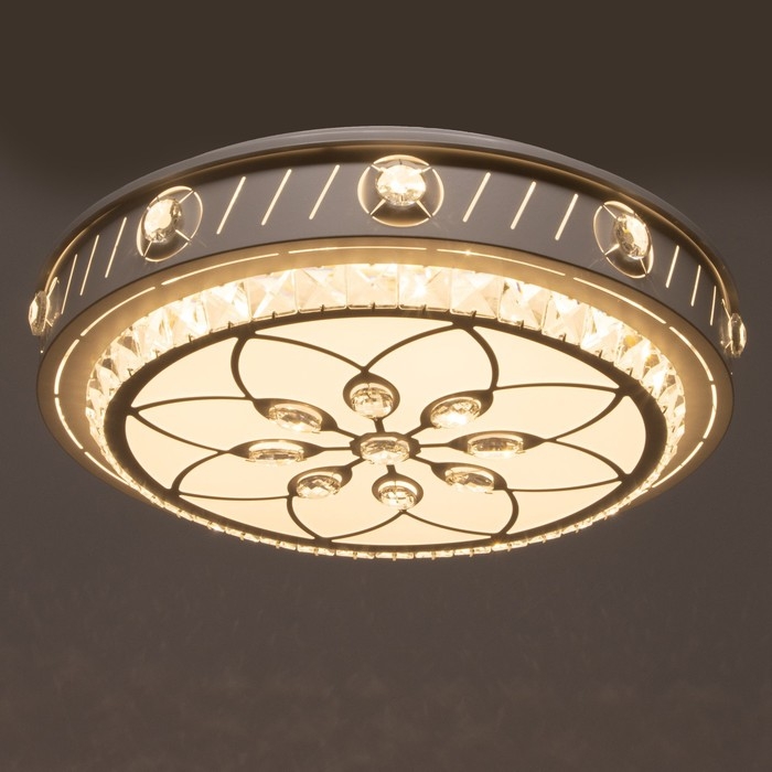 Люстра с ПДУ 1232/1 LED 95Вт 3000-6000К белый 50х50х9 см BayerLux