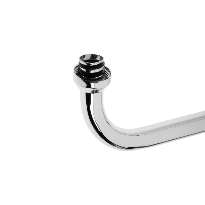 Излив для смесителя ZEIN, S-образный, 40 см, аэратор пластик, сетка металл Излив для смесителя ZEIN, S-образный, 40 см, аэратор пластик, сетка металл