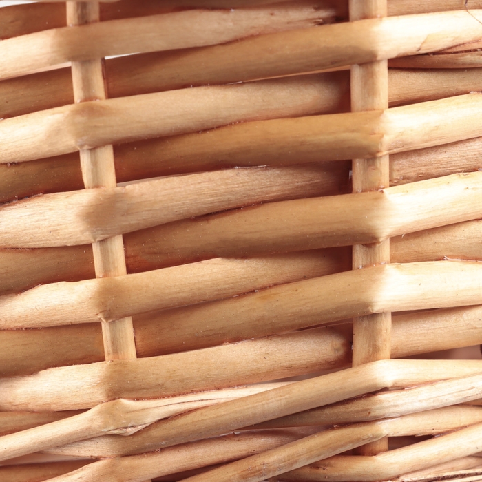 Корзина плетеная, 22x18xH10/11xHH25  BD14, медовый, ива Корзина плетеная, 22x18xH10/11xHH25  BD14, медовый, ива