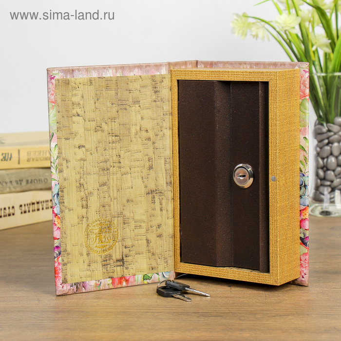 Сейф-книга дерево Сейф-книга дерево "Весна в воздухе" кожзам 21х13х5 см
