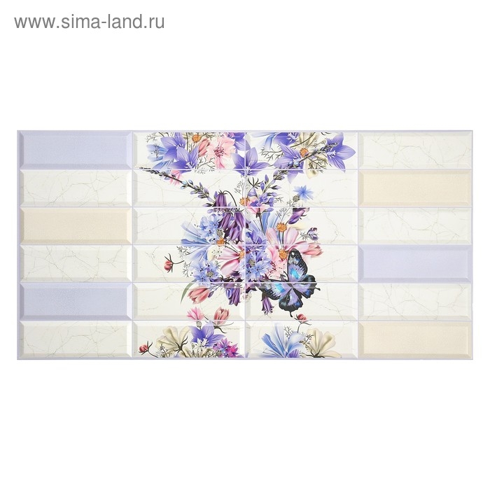 Панель ПВХ Плитка Космея 480*955*0,3мм Панель ПВХ Плитка Космея 480*955*0,3мм